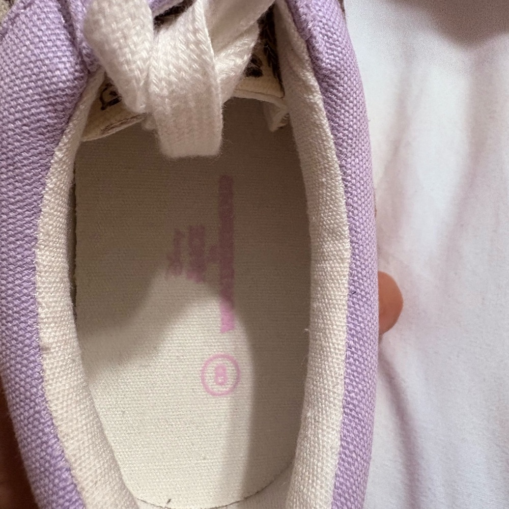 Disney Lavender and Cream Alice and Wonderland Sneakers - Picture 5 of 6